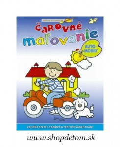 omaľovánka čarovné maľovanie autá