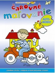 omaľovánka čarovné maľovanie Autá